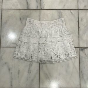 Girls White Zara Skirt